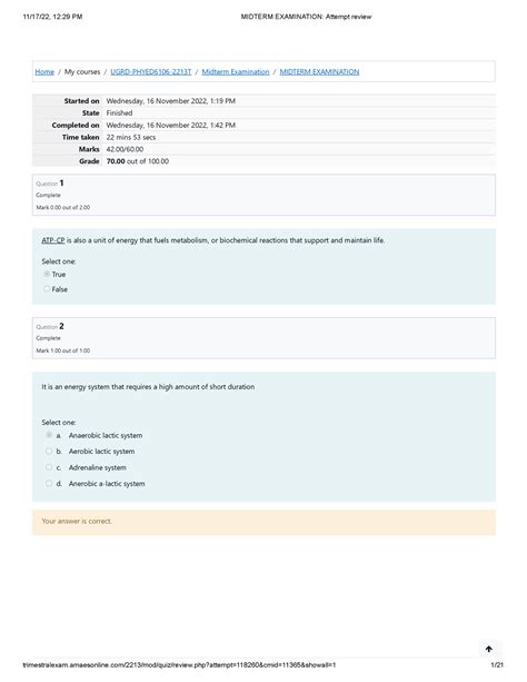 it is the key to balance and movement.|Phyed 3 Midterm Examination Attempt review .